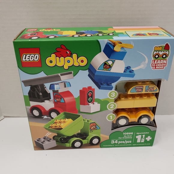 New Lego Duplo 10886 My First Car Creations Airplane Truck 1.5 Baby Toddler Toy - Picture 1 of 8